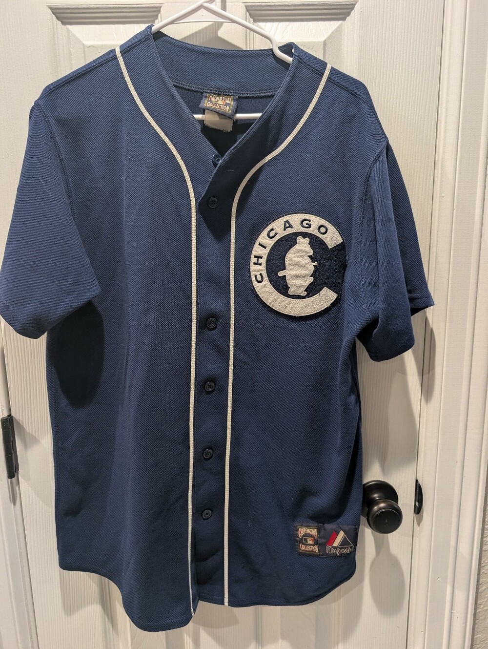 Chicago Bears Navy Baseball Jersey